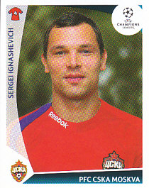 Sergei Ignashevich CSKA Moscow samolepka UEFA Champions League 2009/10 #94